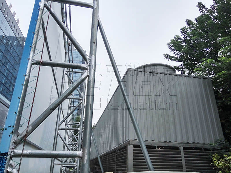 商業(yè)屋面裙樓中央空調(diào)冷卻塔降噪方案！降噪？減振誰(shuí)為主？